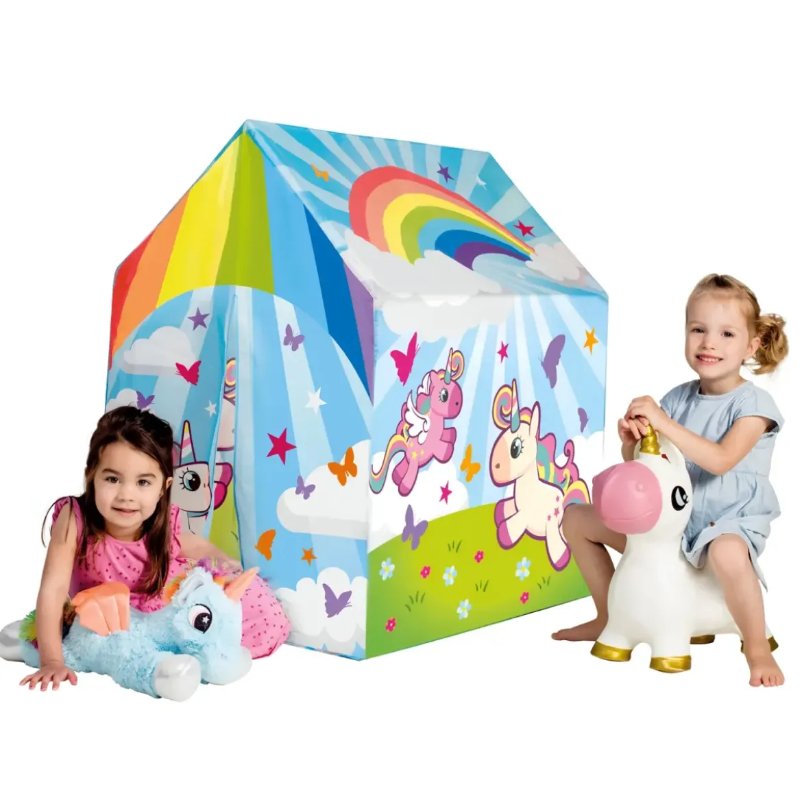 Tenda da Gioco per Bambini Casetta Unicorno per Cameretta da Interno
