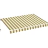 Tenda da Sole a Barra Quadra 300x200 Beige Rigato da Esterno Balcone