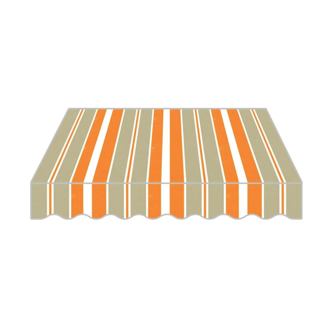 Tenda da Sole a Caduta 300x250 Arancione con Bracci Balcone per Esterno Parasole