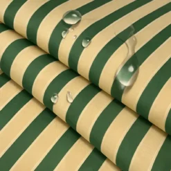 Tenda da Sole a Caduta 250x250 cm Rigato Verde Bianco Senza Cassone