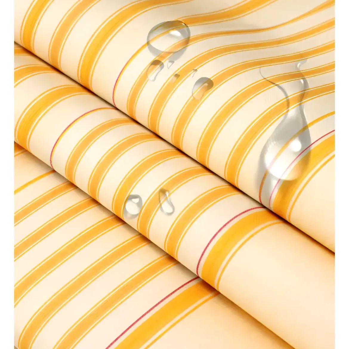 Tenda da Sole a Caduta 300x250 Riga Giallo Bianco Bracci Senza Cassone