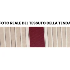 Tenda da Sole a Caduta 200x250 Riga Rossa con Bracci Senza Cassone