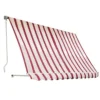 Tenda da Sole a Caduta 300x250 Riga Rossa con Bracci Senza Cassone