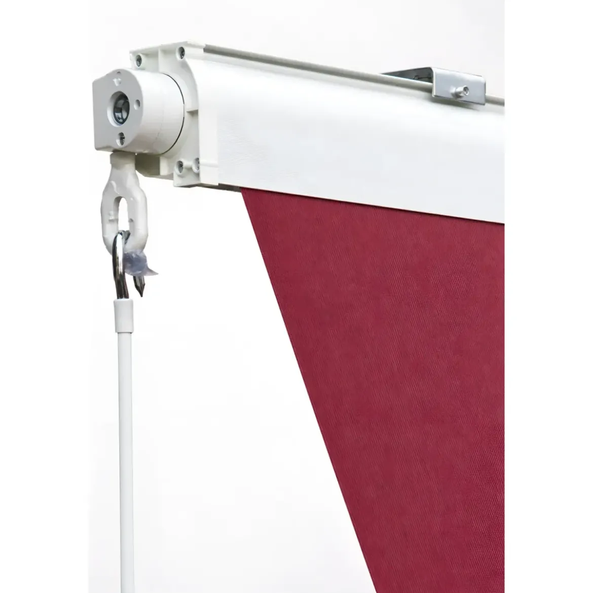 Tenda da Sole a Caduta 80x250 Rosso Ferrara Cassonata Bracci da Esterno