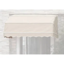 Tenda da Sole a Cappottina 180x100 cm Beige da Esterno Impermeabile