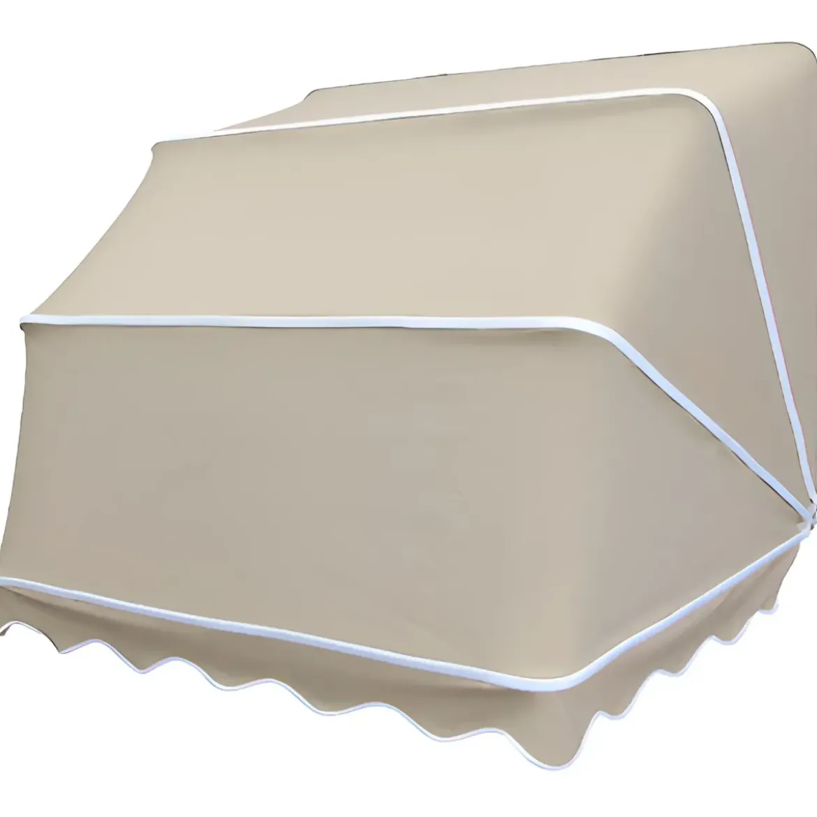 Tenda da Sole a Cappottina 120x100 cm Beige da Esterno Impermeabile