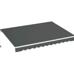 Tenda da Sole Antracite 400x300 a Barra Quadra Bracci Retrattili