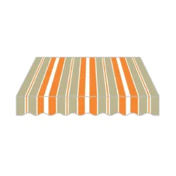 Tenda da Sole Arancio 295x250 con Bracci Retrattili Moderna da Esterno Balcone