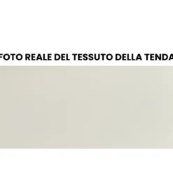 Tenda da Sole Avvolgibile a Barra Quadra 250x200 cm Beige da Esterno