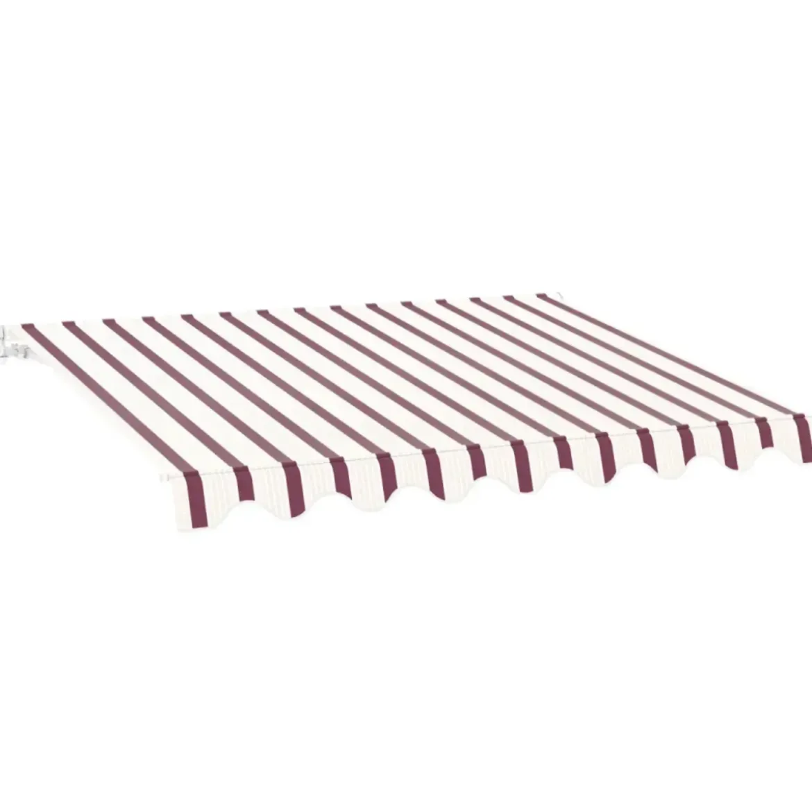 Tenda da Sole Avvolgibile Barra Quadra 400x300 cm Bordeaux Crema