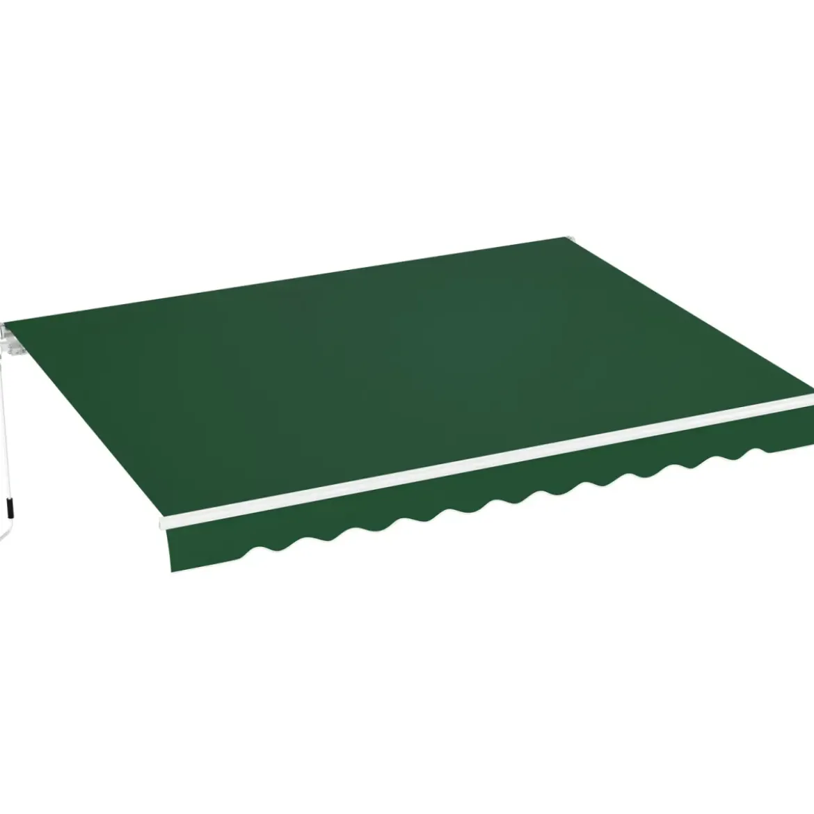 Tenda da Sole Balcone Verde 400x300 Avvolgibile Barra Quadra