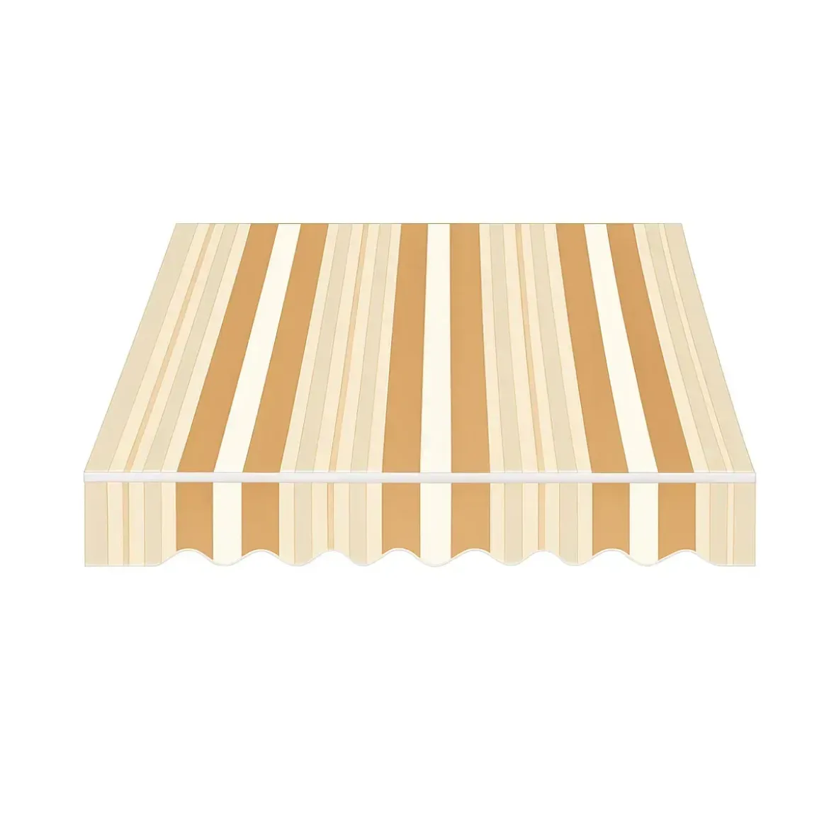 Tenda da Sole Bracci Retrattili 395x250 cm Alluminio Arancione Beige