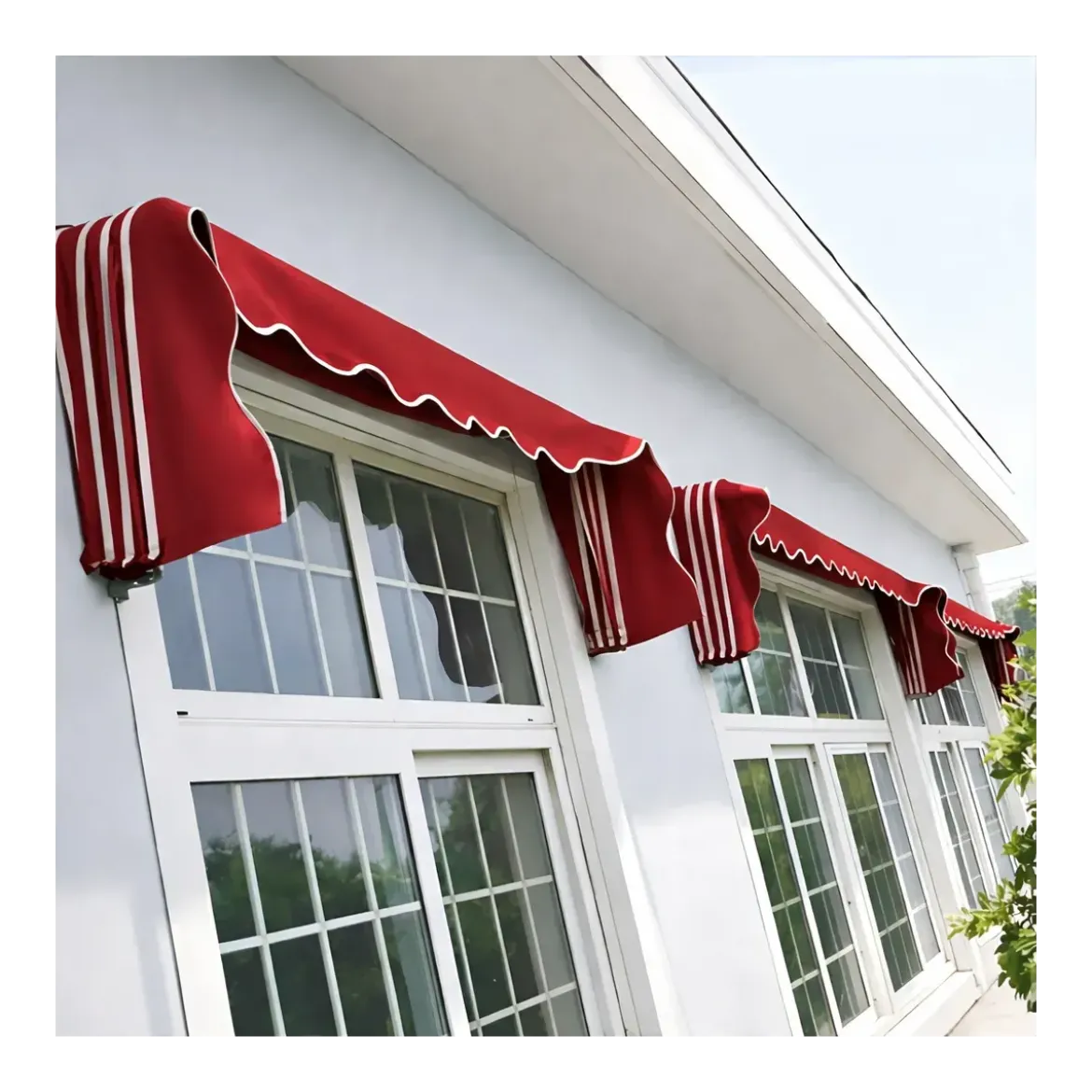 Tenda da Sole Cappottina 180x100 cm Rosso Ferrara Esterno Impermeabile