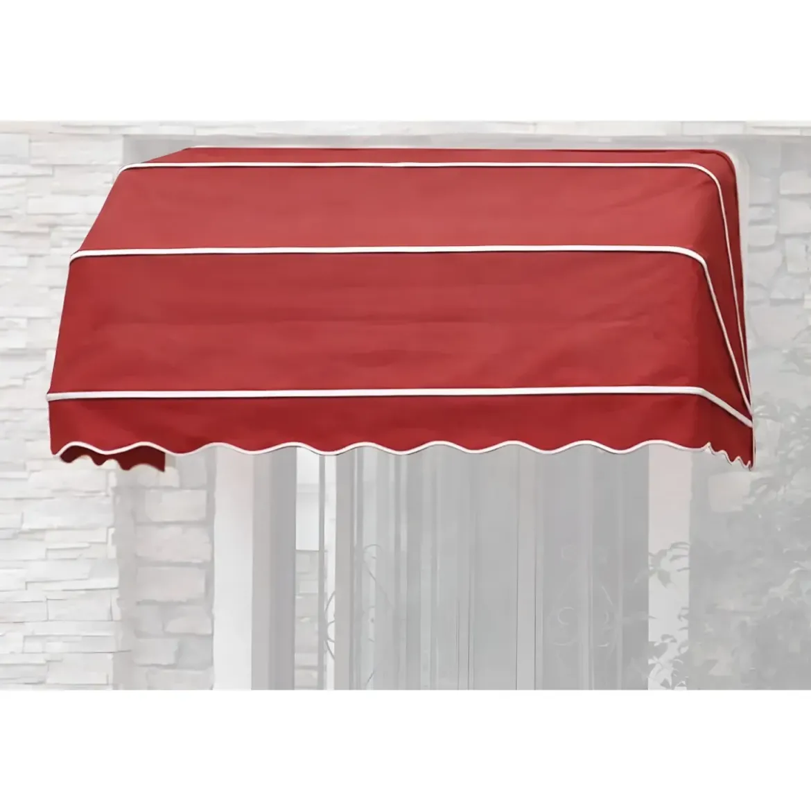 Tenda da Sole Cappottina 180x100 cm Rosso Ferrara Esterno Impermeabile