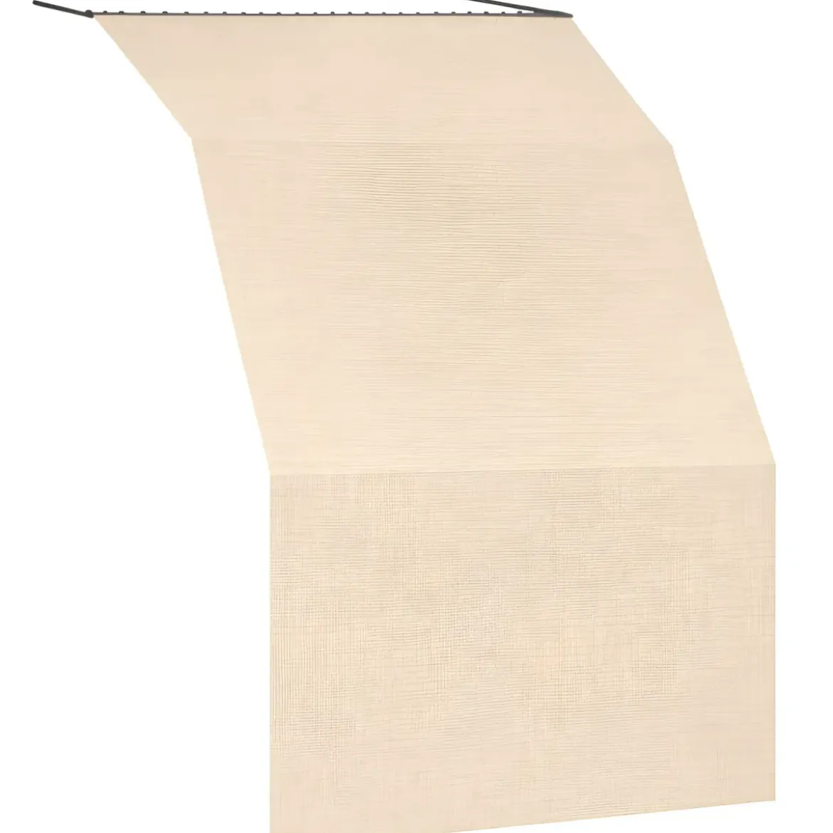 Tenda da Sole Cotone 140x250 Beige Lavabile Anelli Ganci Sacchetto