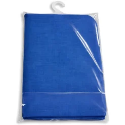 Tenda da Sole Cotone 140x350 Blu Lavabile Anelli Ganci Sacchetto
