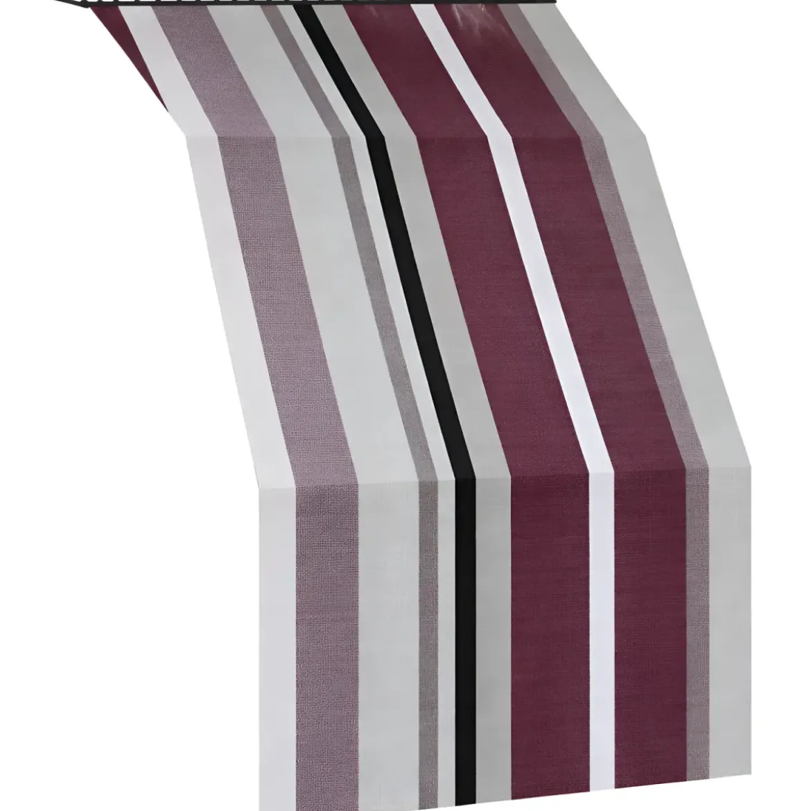Tenda da Sole Cotone 140x250 Multiriga Marrone Lavabile Anelli Ganci