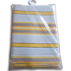 Tenda da Sole Cotone 140x250 Multiriga Giallo Lavabile Anelli Ganci