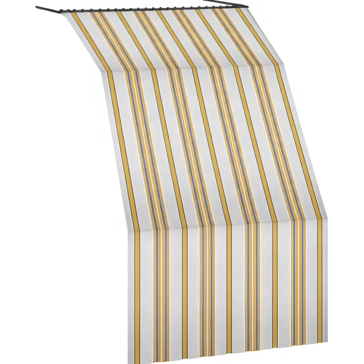 Tenda da Sole Cotone 140x350 Multiriga Giallo Lavabile Anelli Ganci