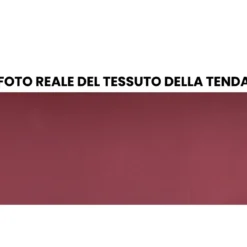 Tenda da Sole Rossa 200x150 Bracci Inclinazione Regolabile Barra Quadra