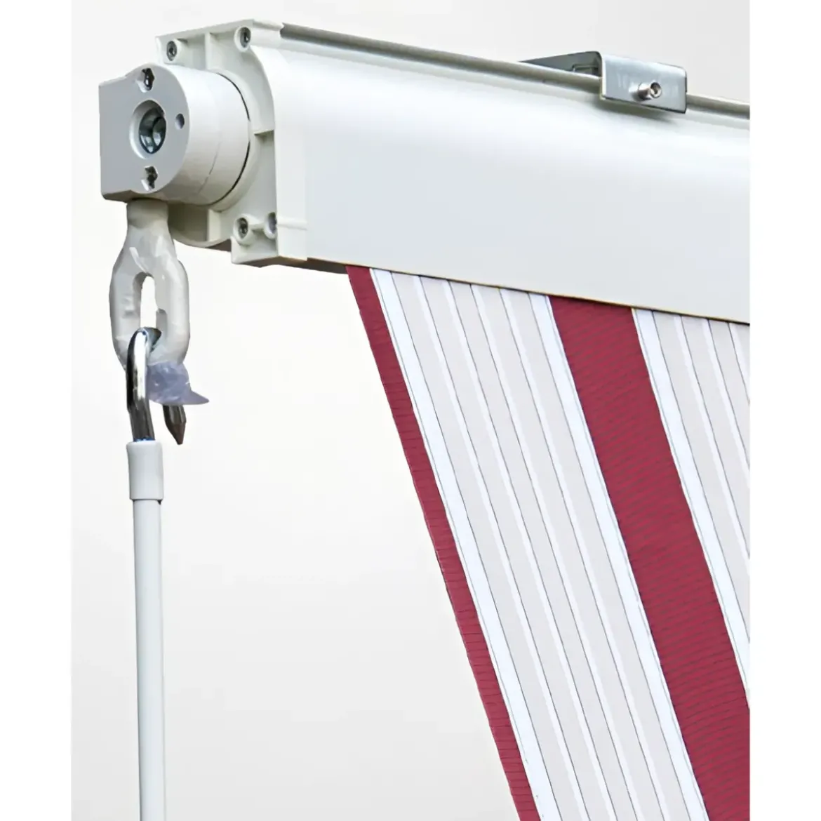 Tenda da Sole 250x250 Riga Rossa Cassonata a Caduta Bracci Balcone