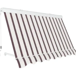 Tenda da Sole 250x250 Riga Rossa Cassonata a Caduta Bracci Balcone