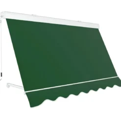Tenda da Sole 300x300 Verde Cassonata a Caduta Bracci Balcone Terrazzo