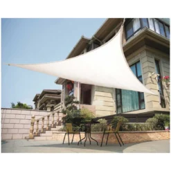 Tenda Ombreggiante a Vela 3x3 Triangolare Parasole Telo da Giardino Esterno