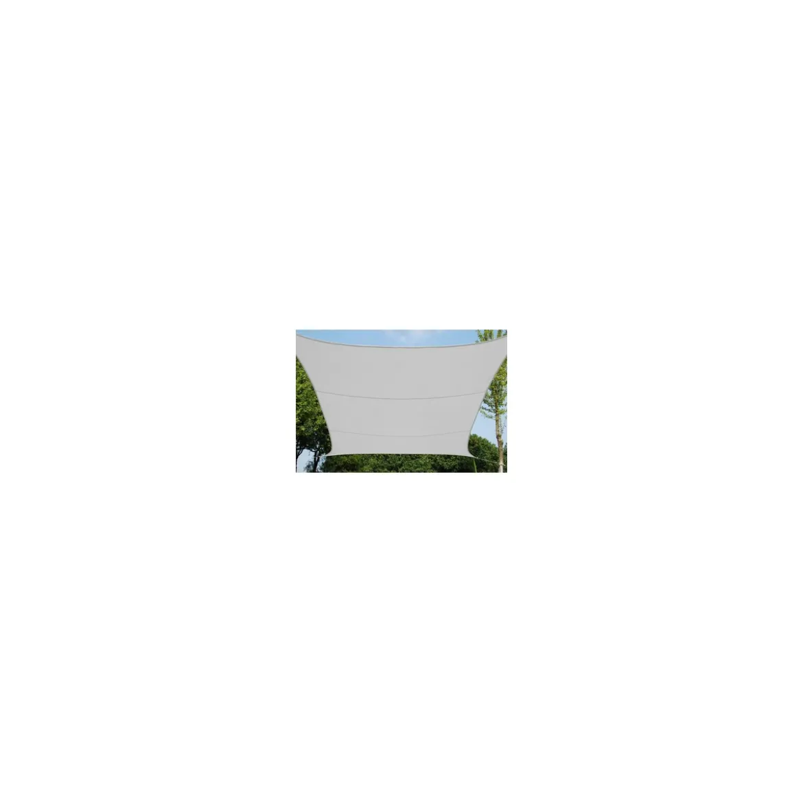 Tenda ombreggiante per Pergola 5x5 Bianco