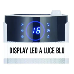 Termoventilatore DCG Ceramico Oscillante 2200W con Umidificatore Timer
