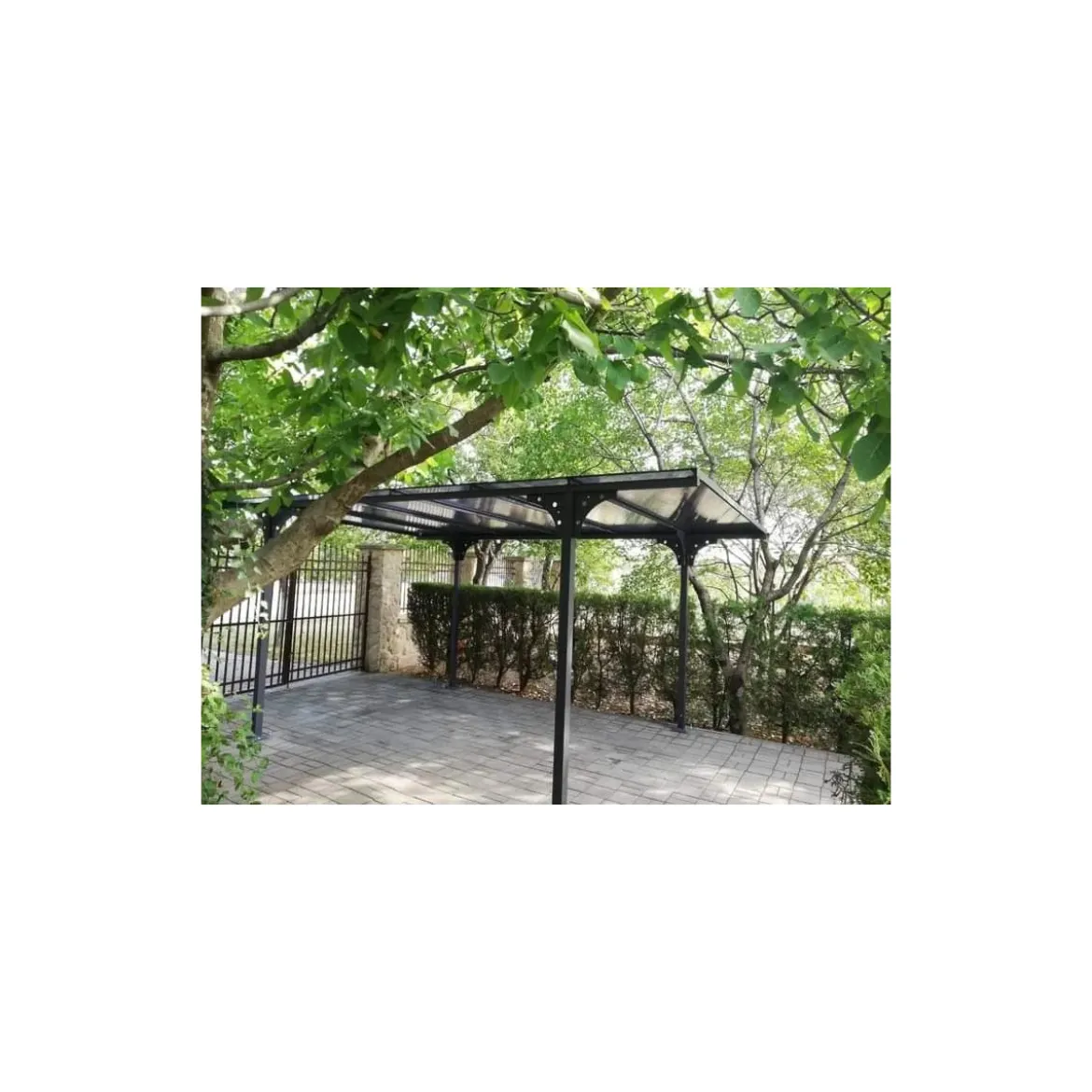 Tettoia in Alluminio 3x5 metri Carport Policarbonato Gazebo Posto Auto