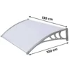 Tettoia 130x100 Modulare in Policarbonato Compatto Satinato Copertura Pensilina