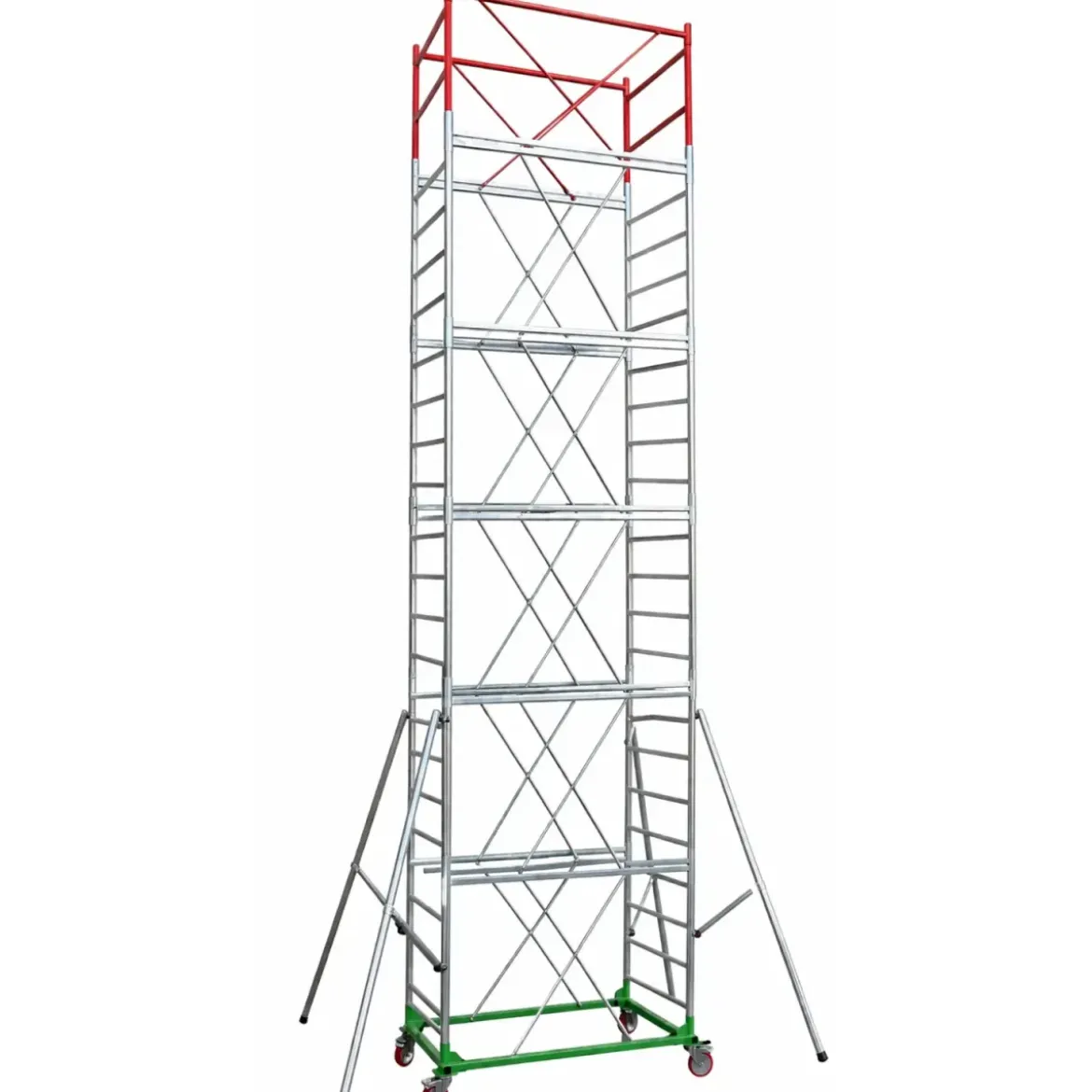 Trabattello Ponteggio Lavoro 830 cm Professionale con Piano Parapetto