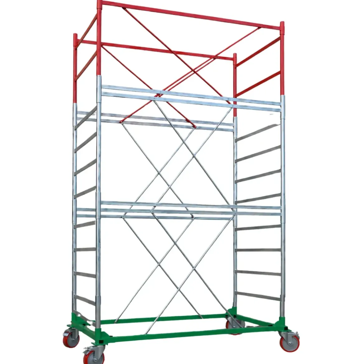 Trabattello Ponteggio Professionale con Botola Parapetto Lavoro 470 cm
