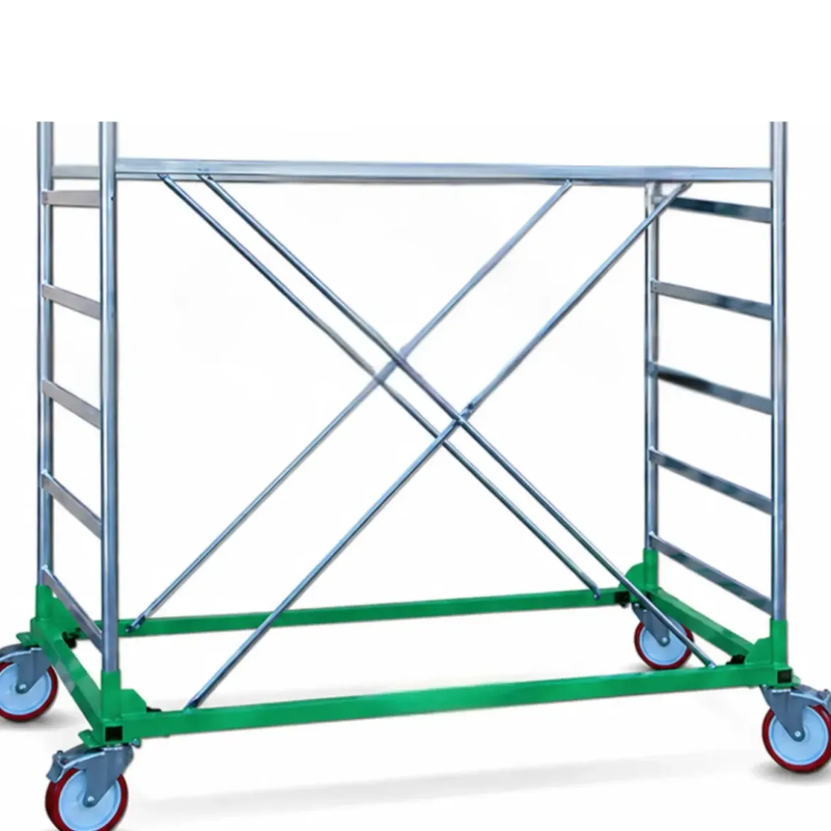 Trabattello Ponteggio Professionale h380 cm Piano con Botola Parapetto