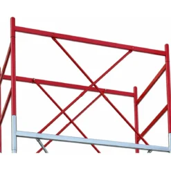 Trabattello Ponteggio Professionale h380 cm Piano con Botola Parapetto