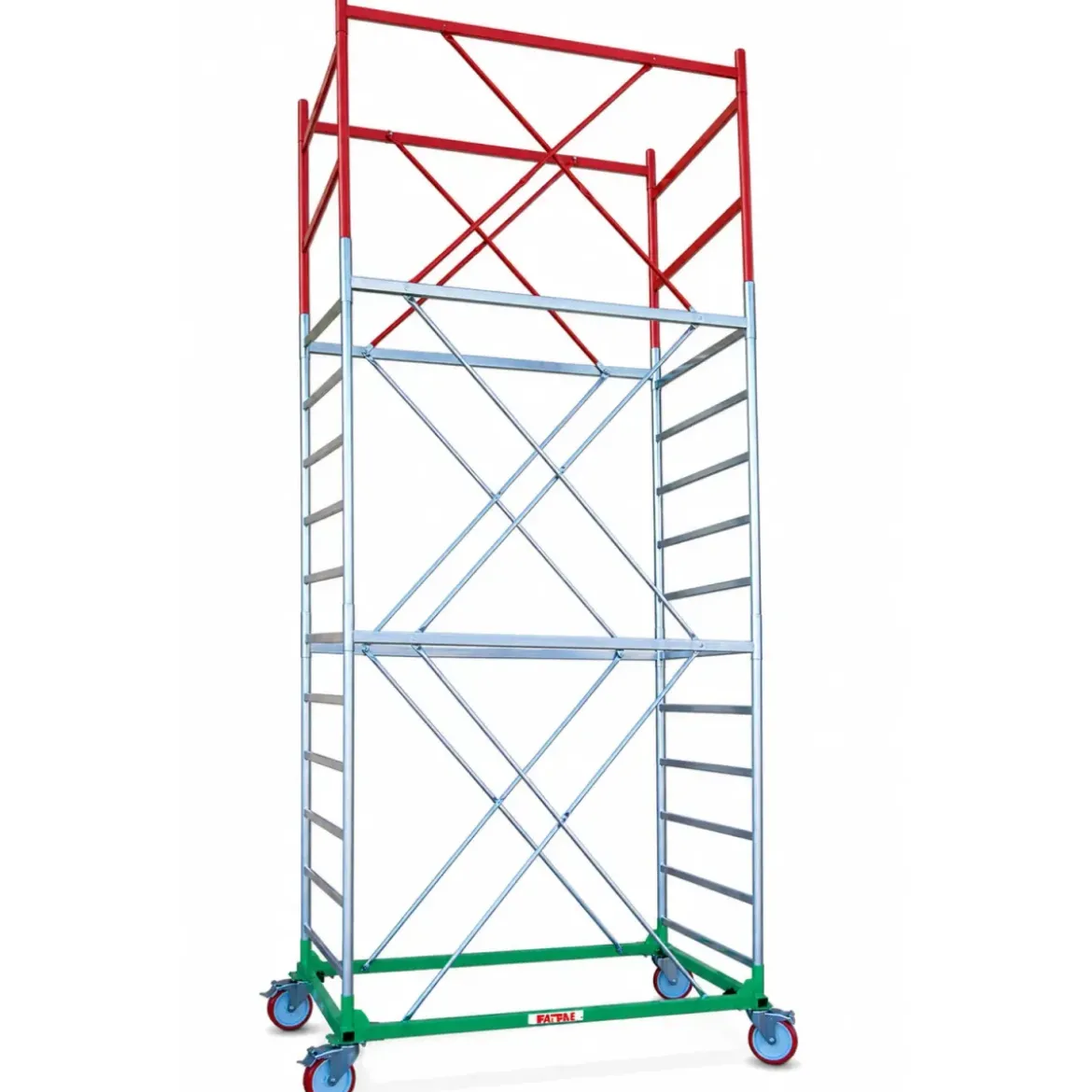 Trabattello Ponteggio Professionale h530 cm Piano con Botola Parapetto