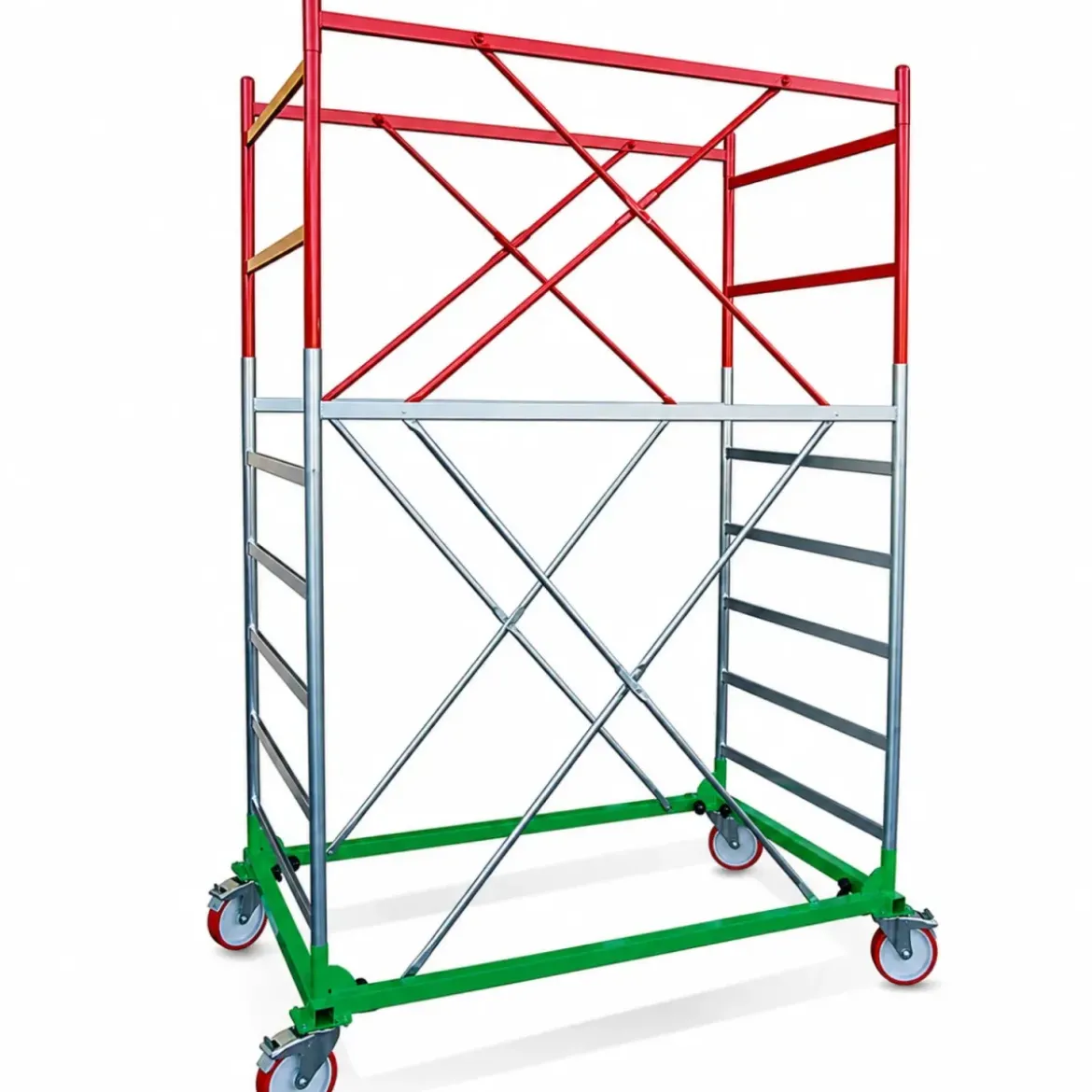 Trabattello Ponteggio Professionale con Botola Parapetto Lavoro 350 cm