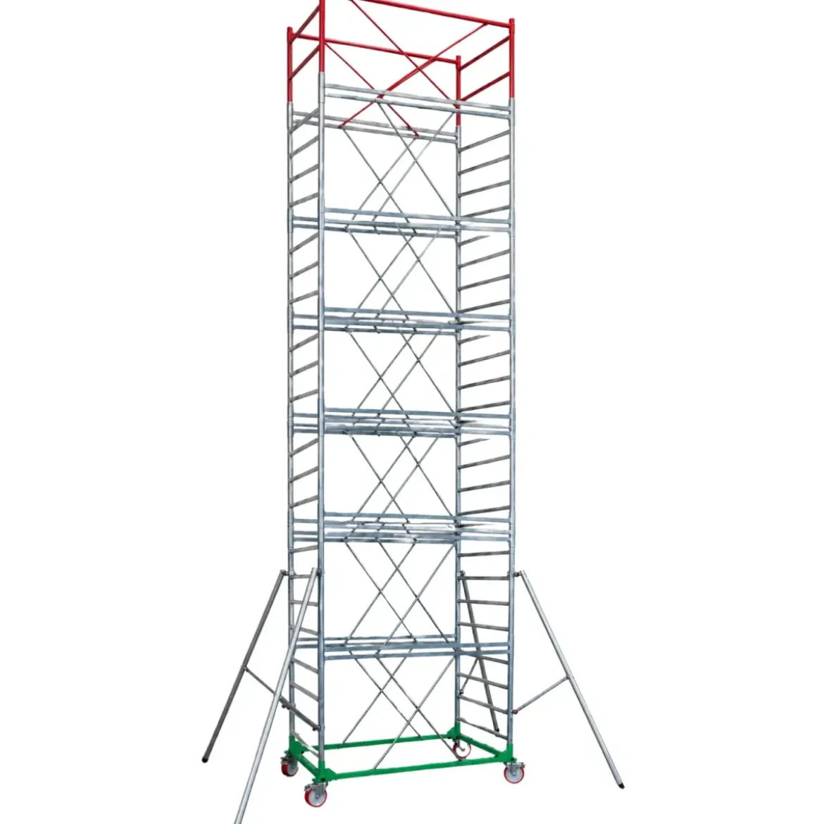 Trabattello Ponteggio Professionale con Botola Parapetto Aste h950 cm