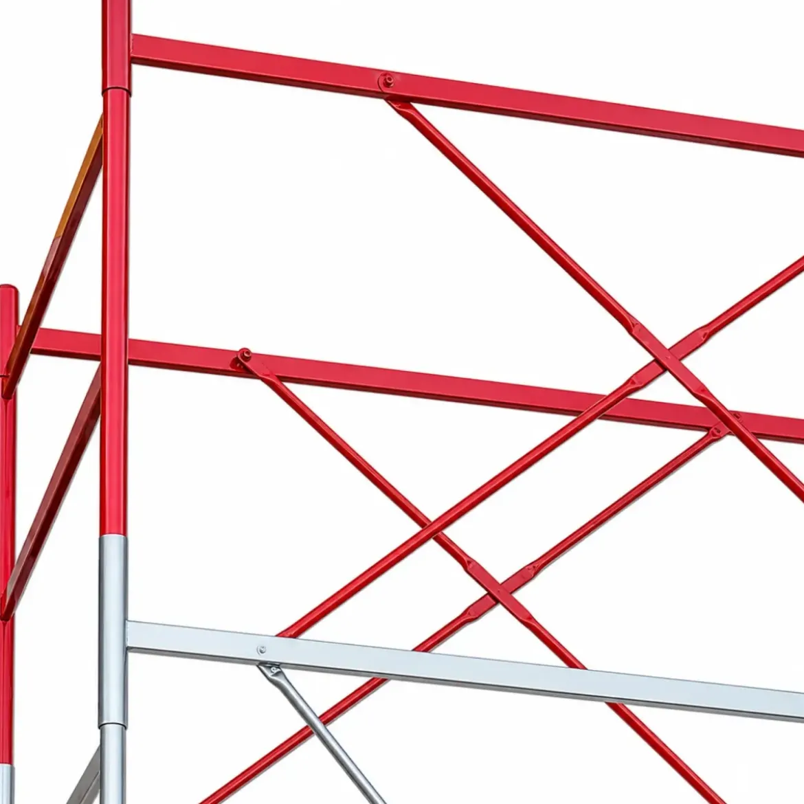 Trabattello Ponteggio Professionale con Botola Parapetto Aste h1070 cm
