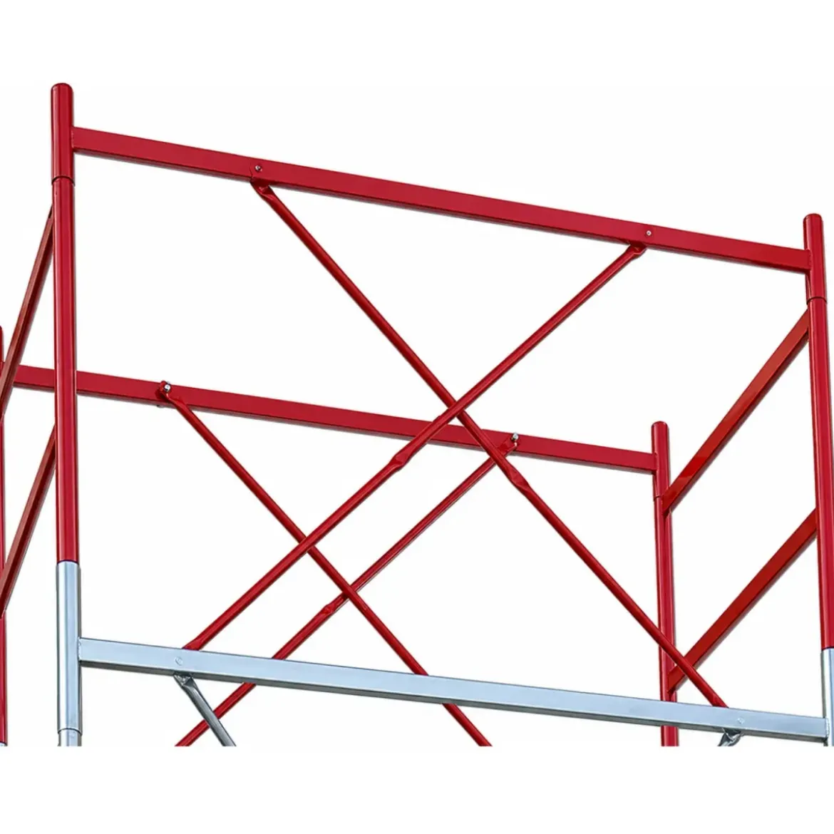 Trabattello Ponteggio Professionale con Botola Parapetto Aste h1190 cm