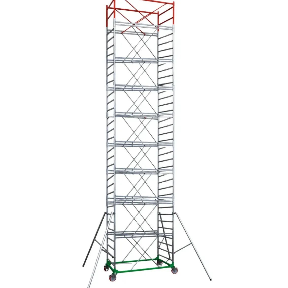 Trabattello Ponteggio Professionale con Botola Parapetto Aste h1190 cm
