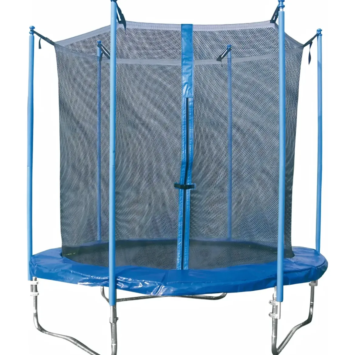 Trampolino Elastico 183 cm per Bambini Rete Sicurezza da Esterno