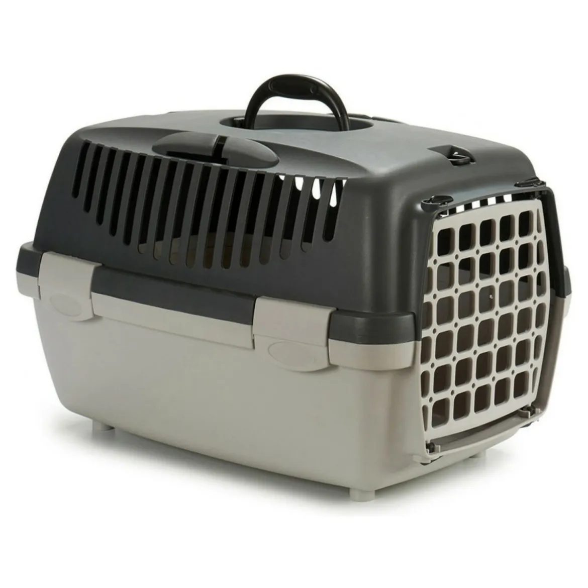 Trasportino per Cani e Gatti piccola taglia grigio scuro/chiaro