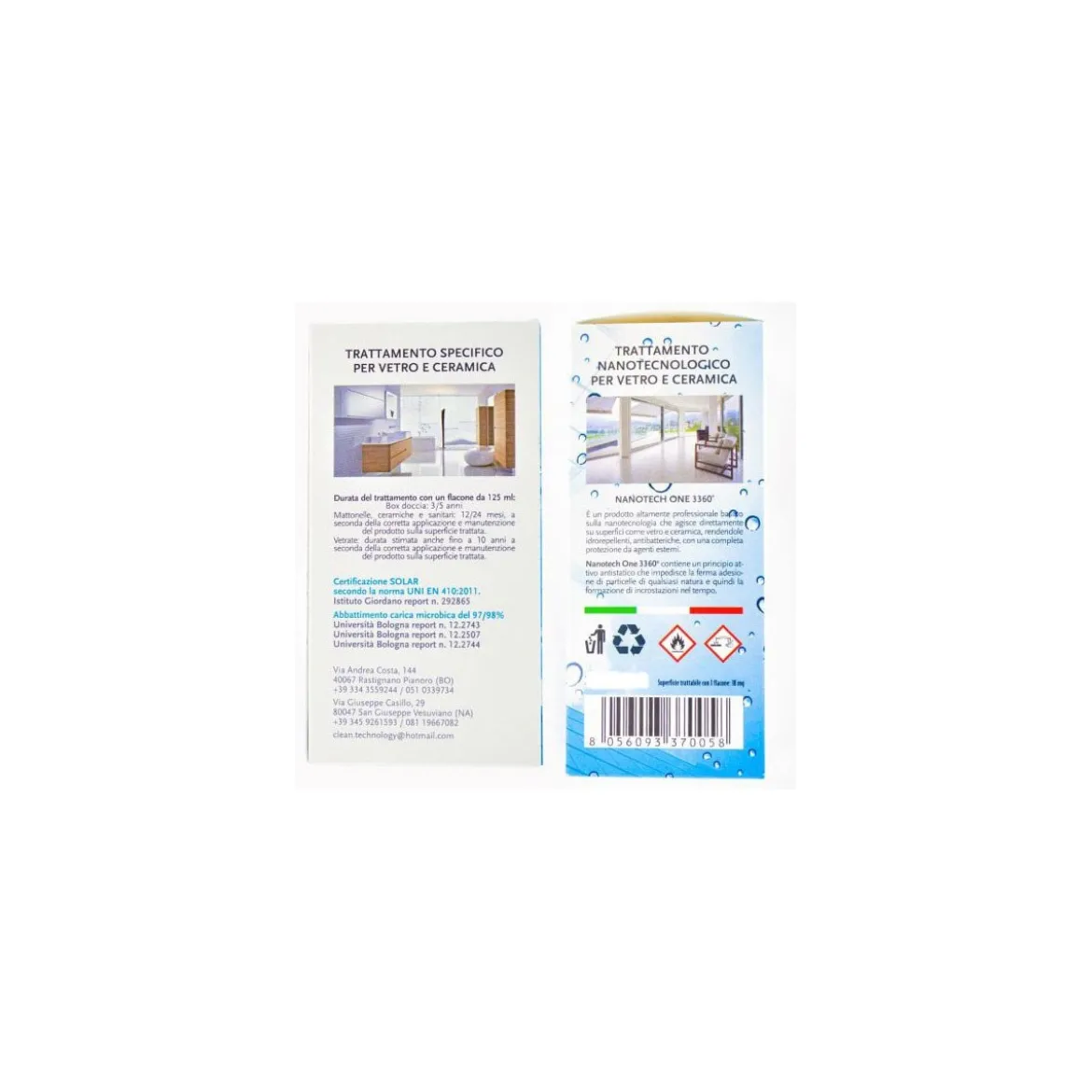 Trattamento Anticalcare Permanente per Box Doccia Idrorepellente Vetri Ceramica