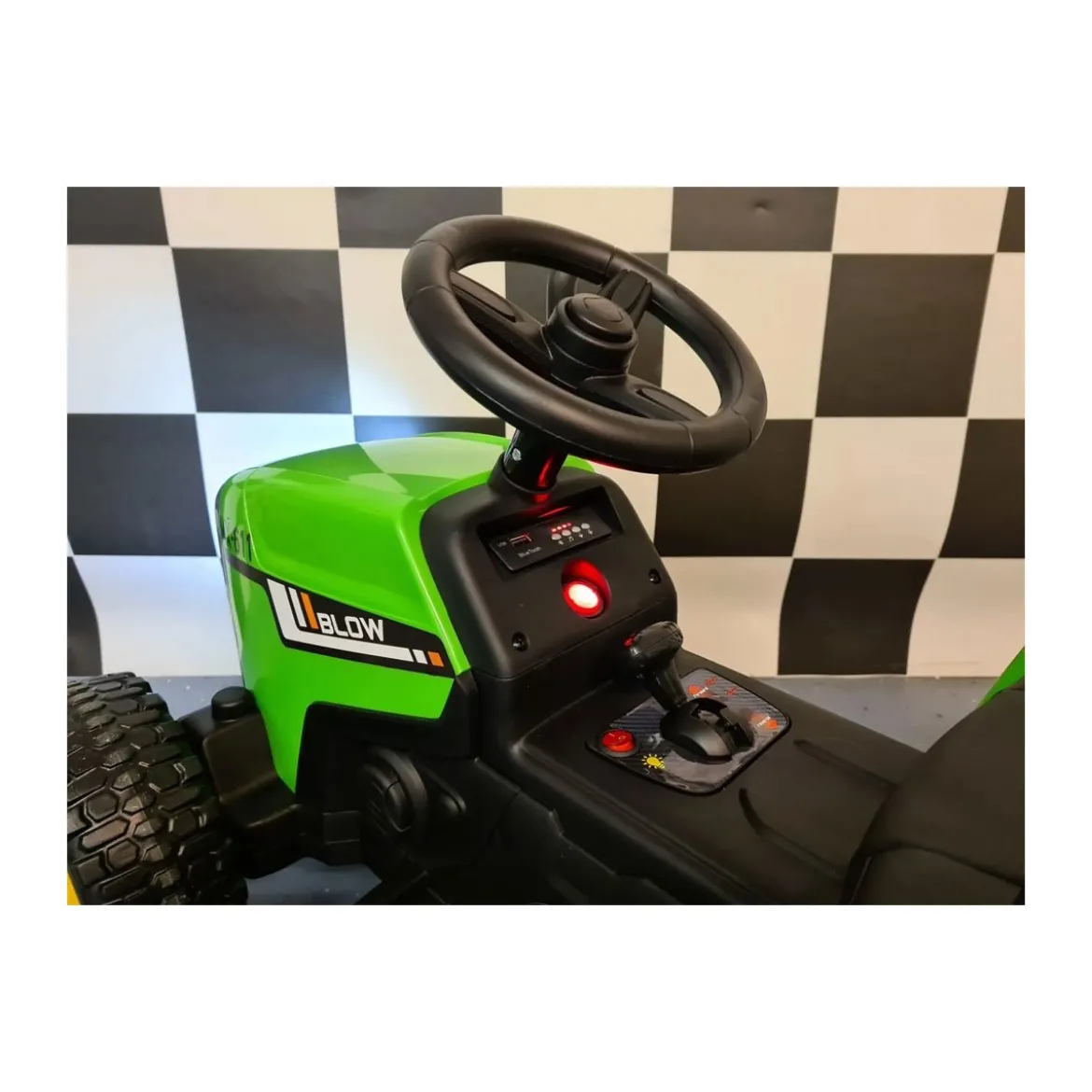 Trattore Macchina Elettrica per Bambini a Batteria 12 V Telecomandata 1 Posto