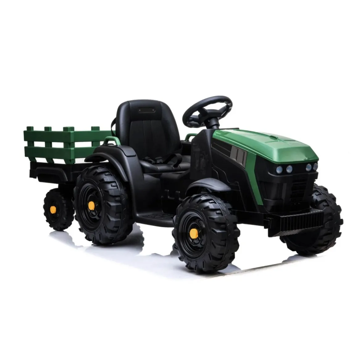 Trattore Verde Elettrico per Bambino Macchina a Batteria 12V Bimbi