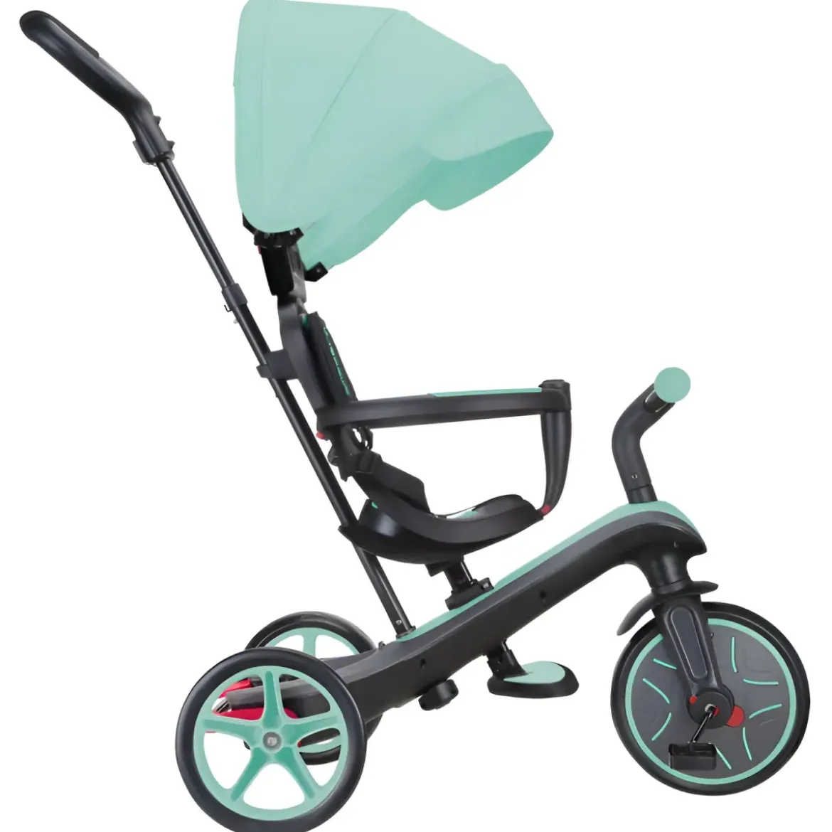 Triciclo Evolutivo 4 in 1 Maniglione Regolabile Balance Bike Verde Menta