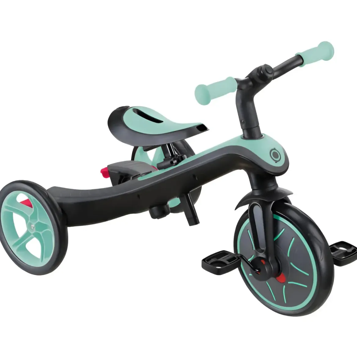 Triciclo Evolutivo 4 in 1 Maniglione Regolabile Balance Bike Verde Menta