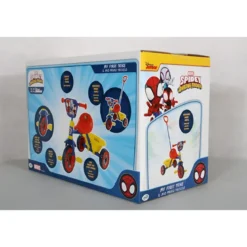 Triciclo per Bambini con Maniglia Regolabile Spiderman Ruote EVA
